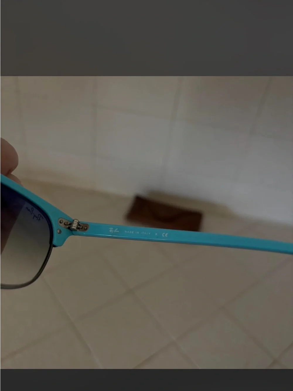 Ray-Ban Clubmaster Sunglasses - Black & Light Blue